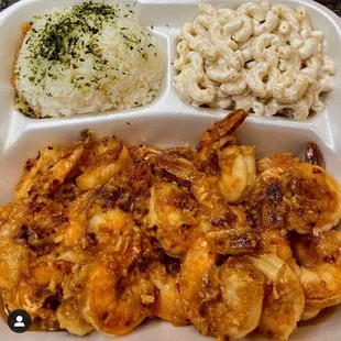 Garlicky Shrimp Plate