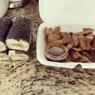 Teriyaki chicken and Spam musubi!