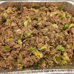 Half tray of smokey and juicy kahlua pork