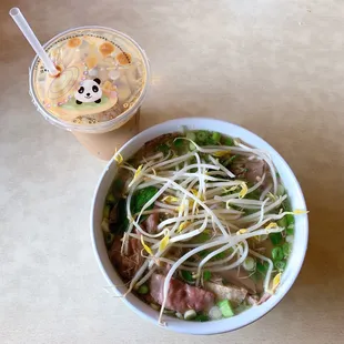 Pho 50 plus a coffee.