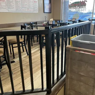 the inside of the restaurant