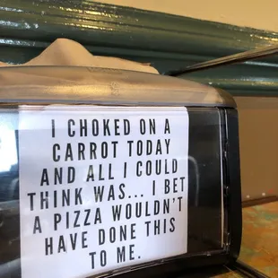 Witty napkins