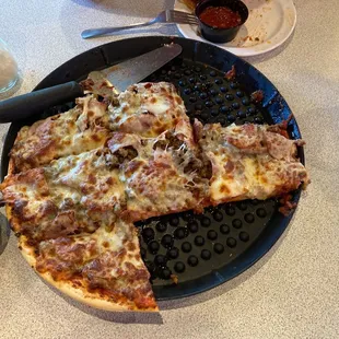All meat pizza.