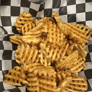Waffle fries