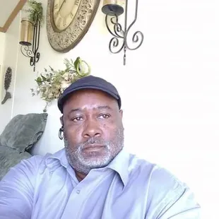 a man sitting in a living room