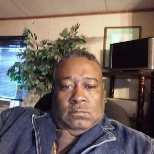 a man sitting in a chair