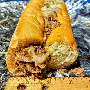 Large cheesesteak. $17.39