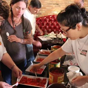 Tasting the best tomatoes you can buy from Stanislaus tomato products. From field to can in 4 hours