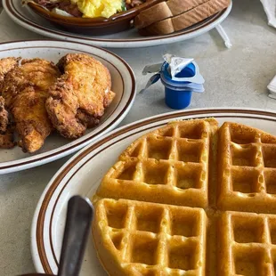food, waffles