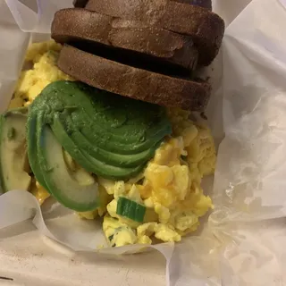 N.Y. Sharp Cheddar, Green Onions & Scrambled Eggs