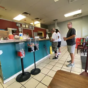 Dining area and front counter