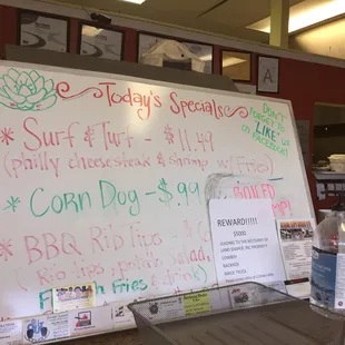 Today's special 10/11