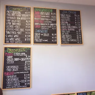 Menu board #1