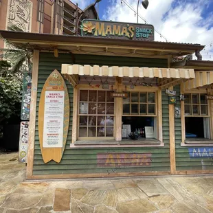 the front of the restaurant