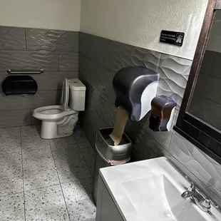 The bathroom was so clean. I could've eaten in there.