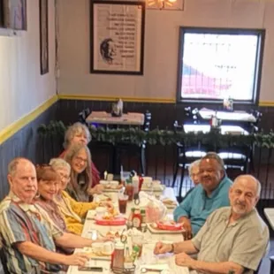 We sat in the second part of their dining room room. We had a party of 9. They can fit large groups.
