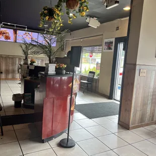 Entrance from sitting down