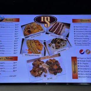 the menu