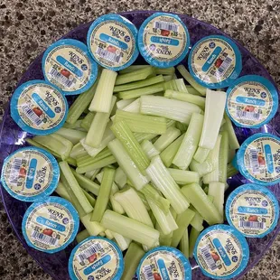 Pretty celery tray with 100pc wings order or more !!!