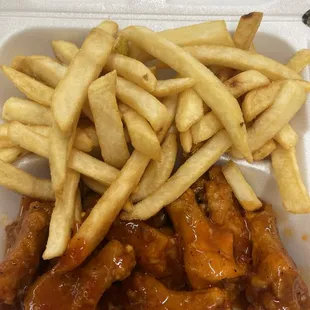 10 pc honey hot wings combo