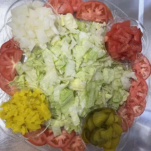 Salad tray with 200pcs wings order and more!!!