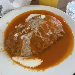 a plate of food on a table