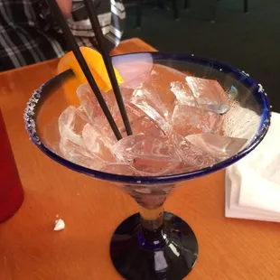 10oz Margherita? Yeah if you mean 3oz of liquor and the rest ICE!