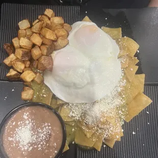 Very good Chilaquiles with green salsa.  The chips are homemade.