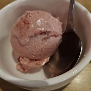 The strawberry gelato