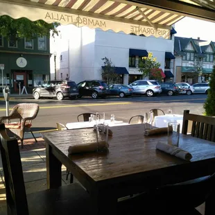 outside, sushi and sashimi