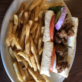 Blackened or Fried Alligator Po-Boy