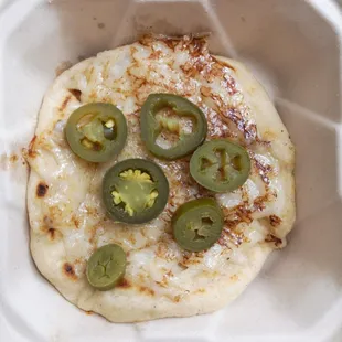 Vegan cheesy pupusa. $7.99. Kind of expensive