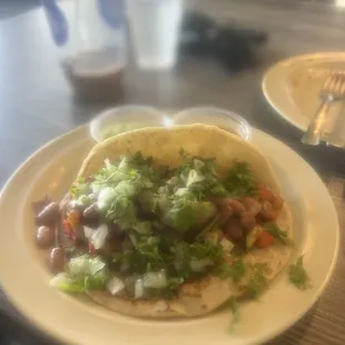 Veggie taco