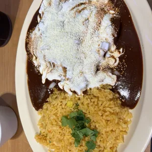 Chicken Mole Enchiladas