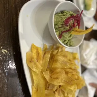 Chips and Guacamole   Fish Tacos  Cheese Quesadilla with rice and guacamole