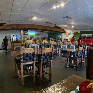 people eating in a restaurant