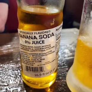 Banana soda......sugar water