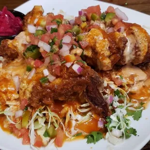 Pollo Frito Con Tajadas