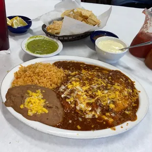 Cheese enchiladas