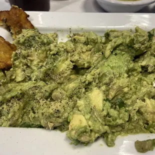Guacamole table side but the actually made it in the kitchen