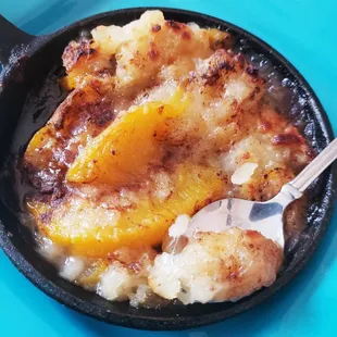 Peach cobbler