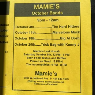 Always music going on if not packer parties