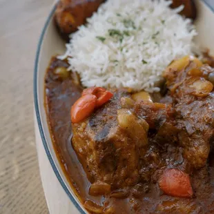 Signiture red wine braised Ox Tails!