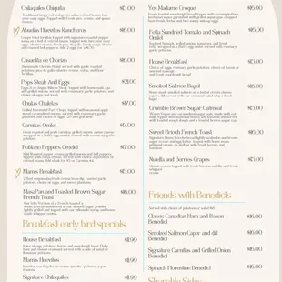 Signature Brunch Menu !