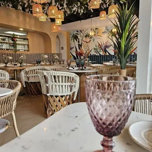 Dining room. Small but spacious and trendy.