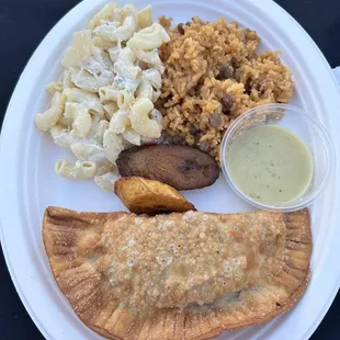 soy empanada plate
