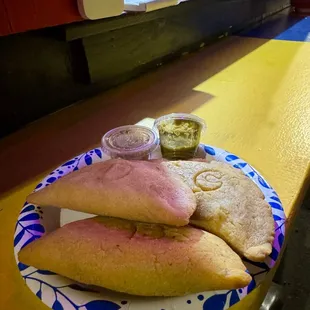 Domino Empanada, Beef and Potato Empanada, chicken empanada