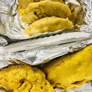 B - beef and potatoes C - chicken D - domino (bean and cheese)