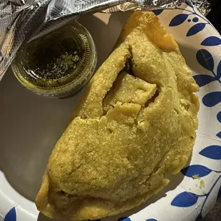 Beef and Potato Empanada, Aji sauce