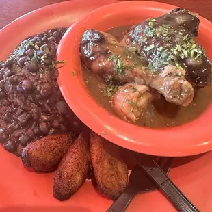 Friday Lunch Special *Jerk Chicken* Rice and Beans  Plantains